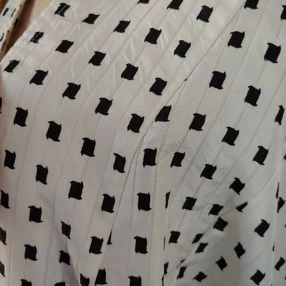 Vintage White with Black Checks Jacket - Picture 7 of 8